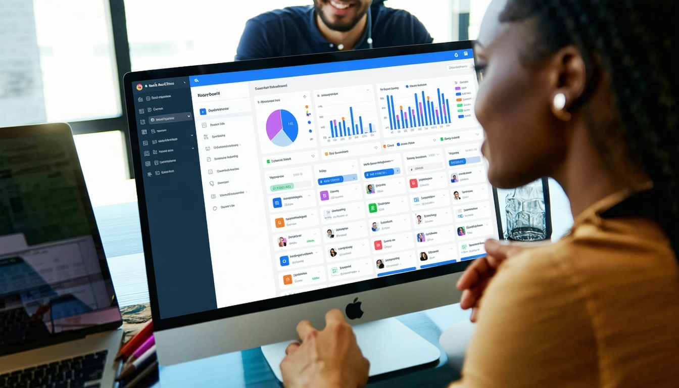Small nonprofit team managing operations using a centralized CRM system
